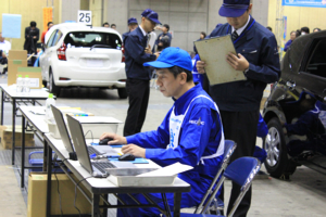 第21回全日本自動車整備技能競技大会の様子