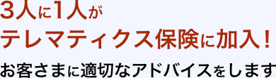 ３人に１人がテレマティクス保険に加入